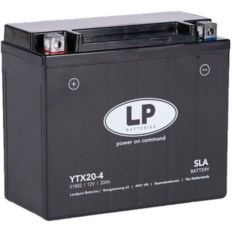 LANDPORT akumulátor YTX20-4 (MS LTX20-4) (YB18A/YTX20-BS) 12V 20AH (175X87X155mm) (310A) (SLA bezúdržbový - zalitý (4)